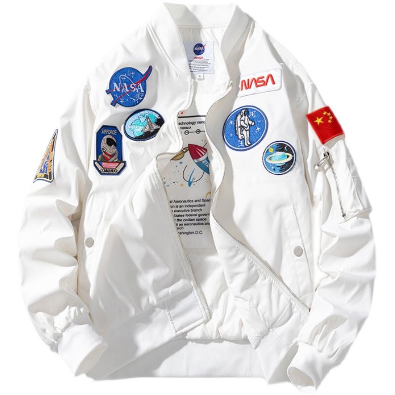 Áo Khoác Bóng Chày Thêu Hình Phi Hành Gia Nasa Thời Trang Xuân Thu Cho Nam
