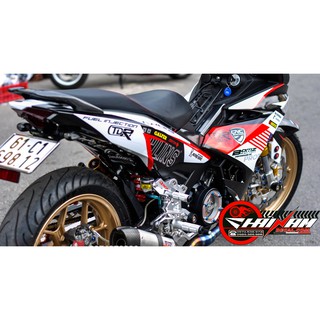 Tem trùm đen trắng đỏ  cho Exciter 150