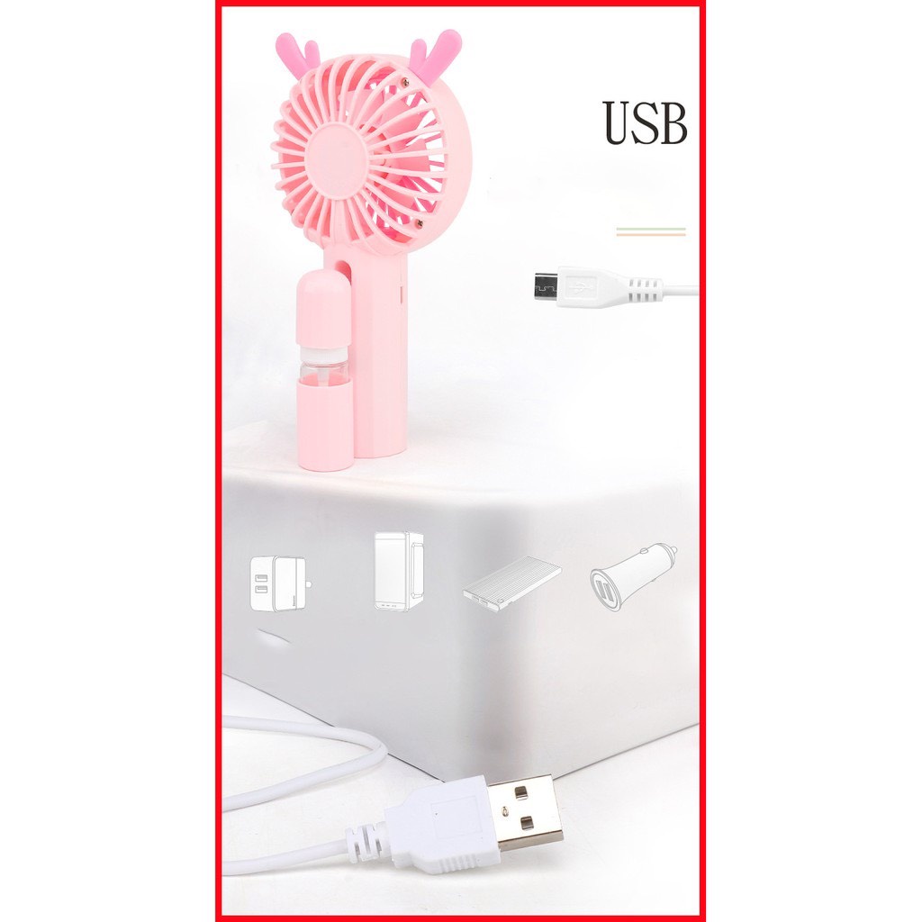 Quạt Sạc Mini để bàn TJ-15B Tốc Độ Gió Mạnh Mát