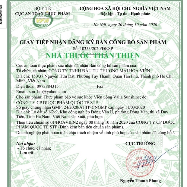 Viên uống Valia SunShine - Hỗ trợ tăng tính đàn hồi cho da và giảm nguy cơ nám sạm da ở phụ nữ (30/ 60 viên)