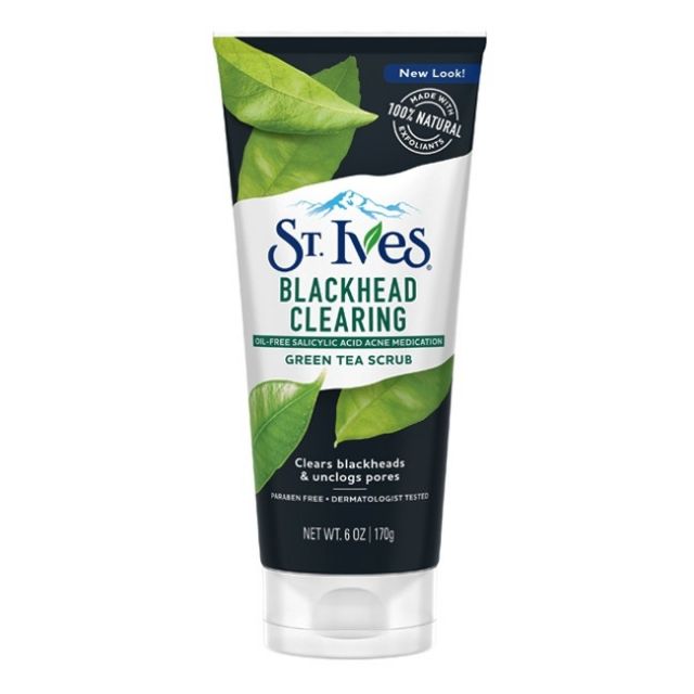 SỬA RỬA MẶT ST.IVES BLACKHEAD CLEARING GREEN TEA SCRUB