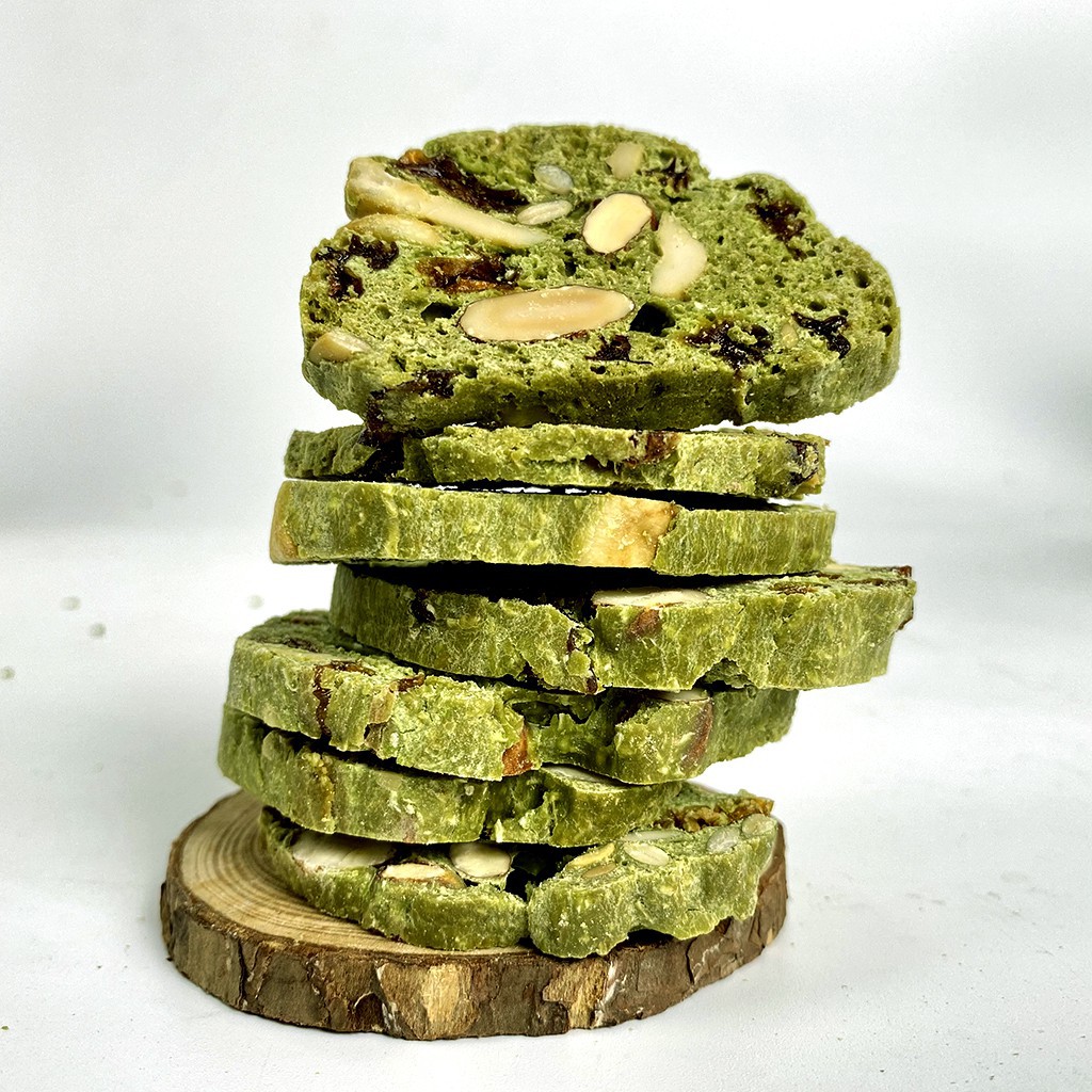 BISCOTTI Nguyên Cám 3 vị HAPPI OHA - Bánh Ngũ Cốc Nướng Ăn Kiêng Không Đường