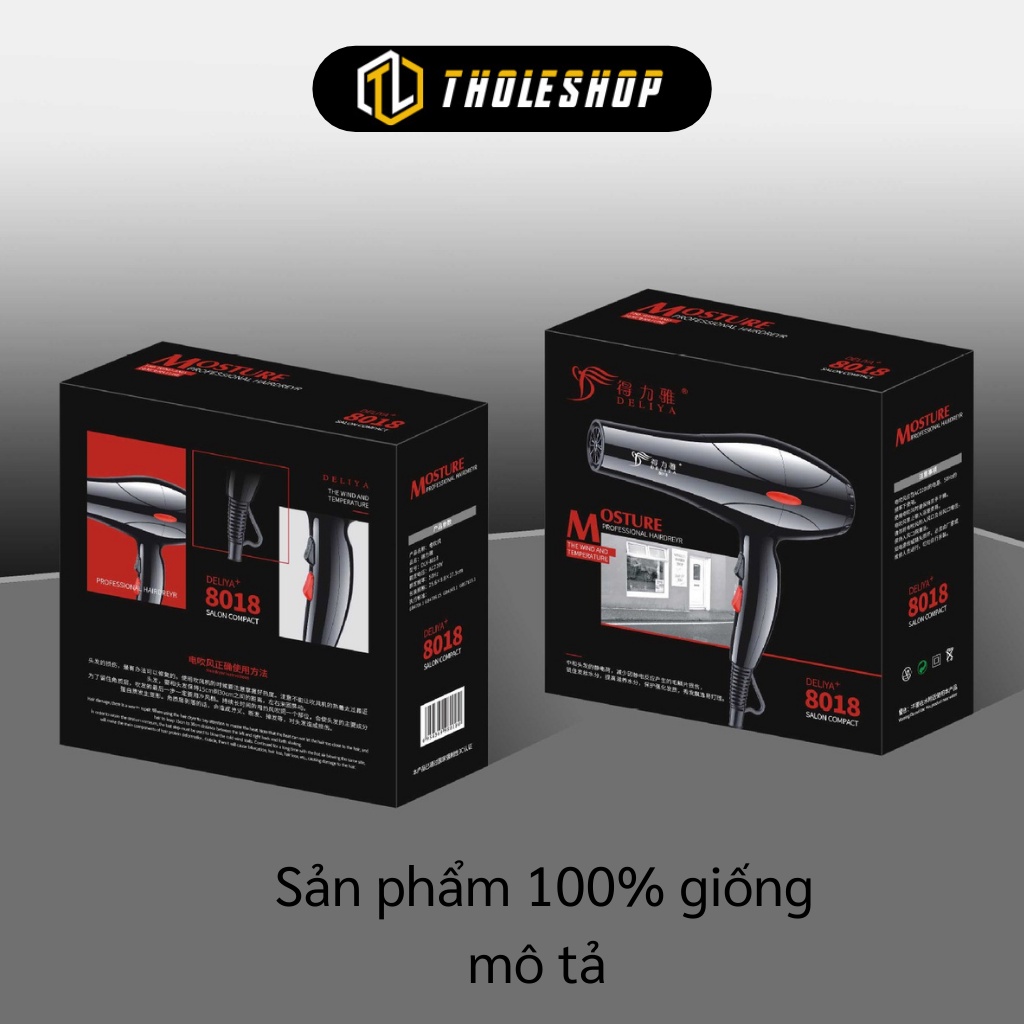 Máy Sấy Tóc - Máy Sấy Tạo Kiểu Tóc Deliya DLY-8018-2200W Kèm 5 Phụ Kiện 9356