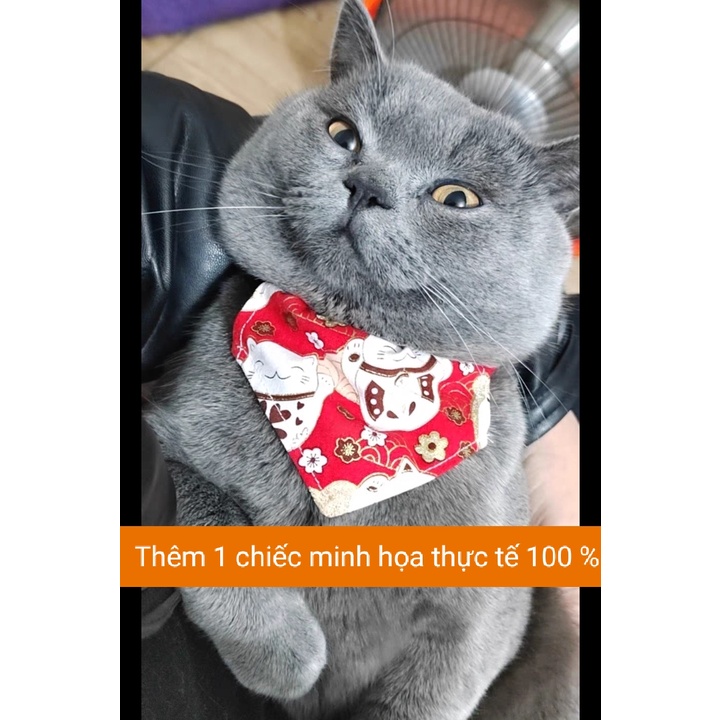 Yếm đeo cổ cho mèo phong cách Nhật Bản siêu đẹp