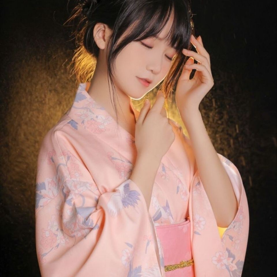 Đầm Kimono Cách Tân Phong Cách Nhật Bản Dễ Thương Cho Nữ