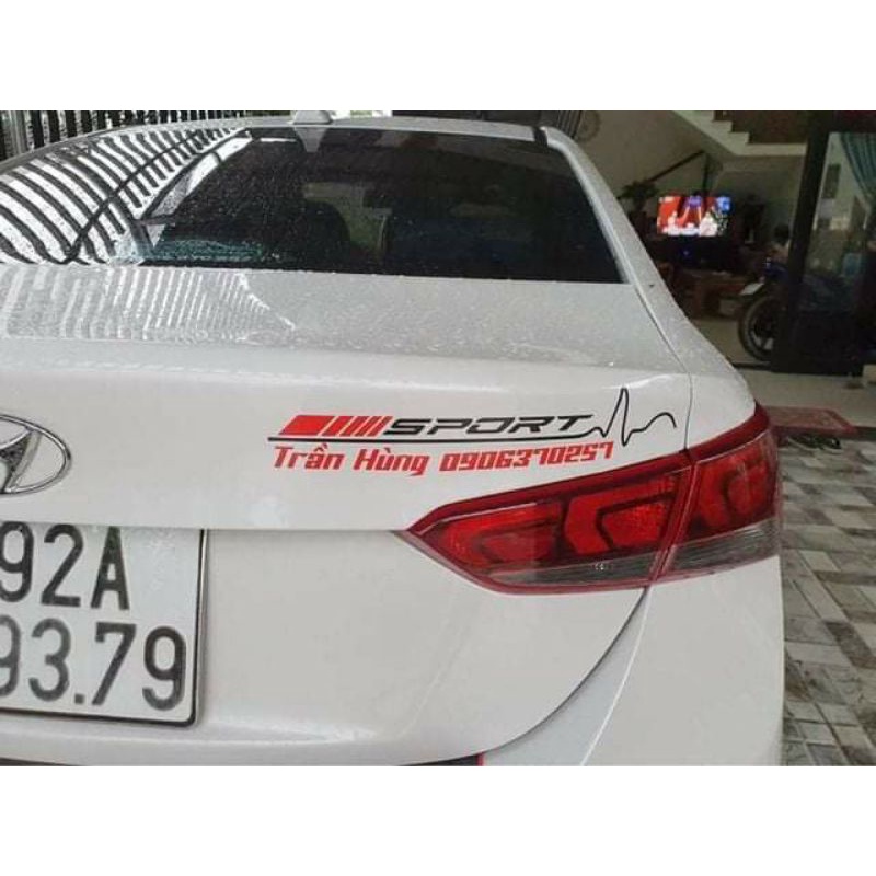 Tem Chữ kí+ sdt dán ê tô, xe máy cao cấp chống nước, chống bay màu