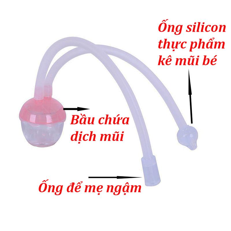 Dụng cụ hút mũi an toàn cho bé BABUU chính hãng Nhật Bản Tặng nhíp gắp gỉ mũi và cây vệ sinh cho bé Zimbababy