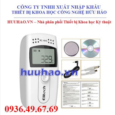 Nhiệt ẩm kế tự ghi RC-4HC-đã hiệu chuẩn