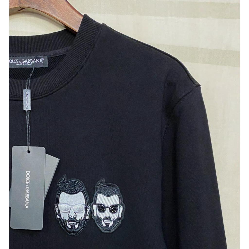 Áo sweater cotton tay dài thêu họa tiết thời trang D0LCE & GABBA 2021