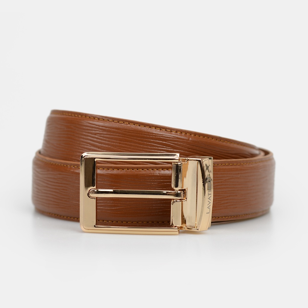 Thắt Lưng Nam Da Bò Cao Cấp Hàng Hiệu Lavatino Mặt Xoay Thiết Kế Khoá Kim MK03-10