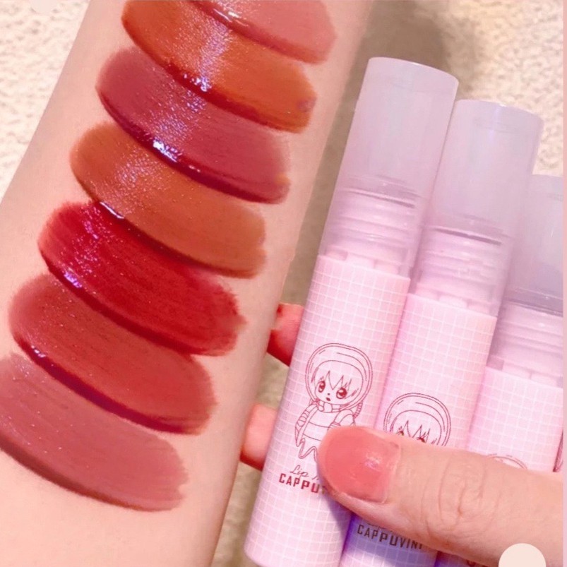 Son kem bóng CAPPUVINI Water Reflecting Lip Tint mềm mượt Above The Lip Dew mướt mịn căng bóng CAPU08 CAPU32