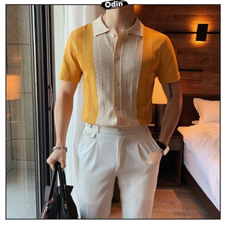 Áo polo Hàn Quốc, áo polo nam PL03 vải lụa dệt kim cao cấp