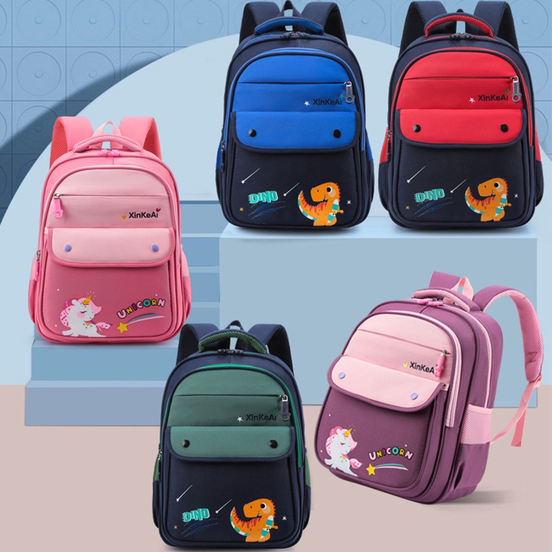Ba lô Chuwanglin chống thấm nước họa tiết hoạt hình unisex phù hợp cho học sinh
