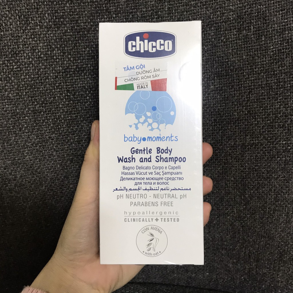 Sữa tắm gội chiết xuất Yến Mạch Chico 0M+ 200ml/500ml