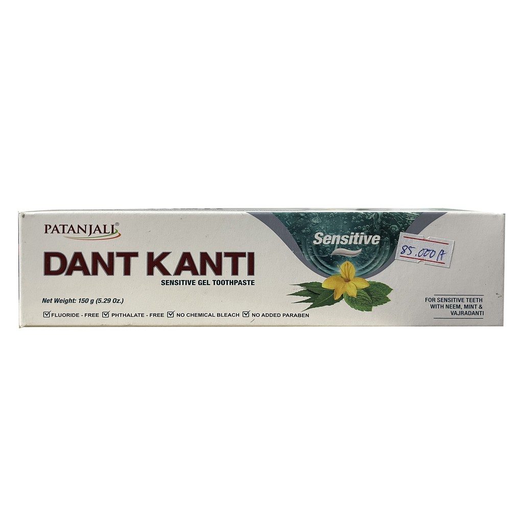 Kem đánh răng thảo dược Ấn Độ - Patanjali Dant Kanti Sensitive