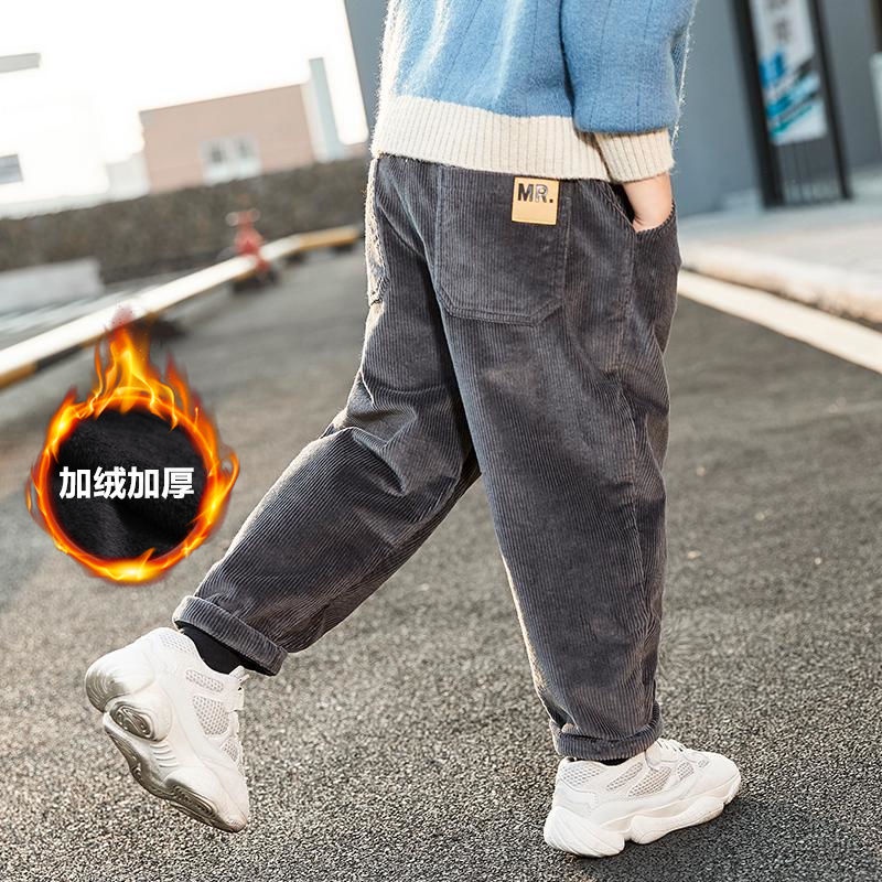 Quần Dài Vải Nhung Dày Dặn Phong Cách Mới 2022 Cho Bé Trai