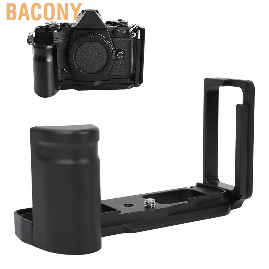 Bacony Metal Quick Release Plate L Bracket Hand Grip for Olympus OMD/EM5 MARK II Mirrorless Camera