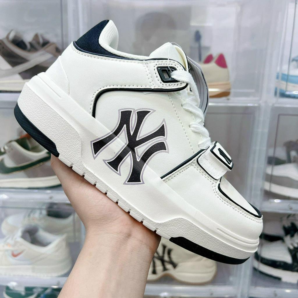 Giày thể thao MLB NY xanh, đen chunky liner off white, Giày sneaker mlb chunky 2023 hàn quốc bản đế cao cực hot 2023