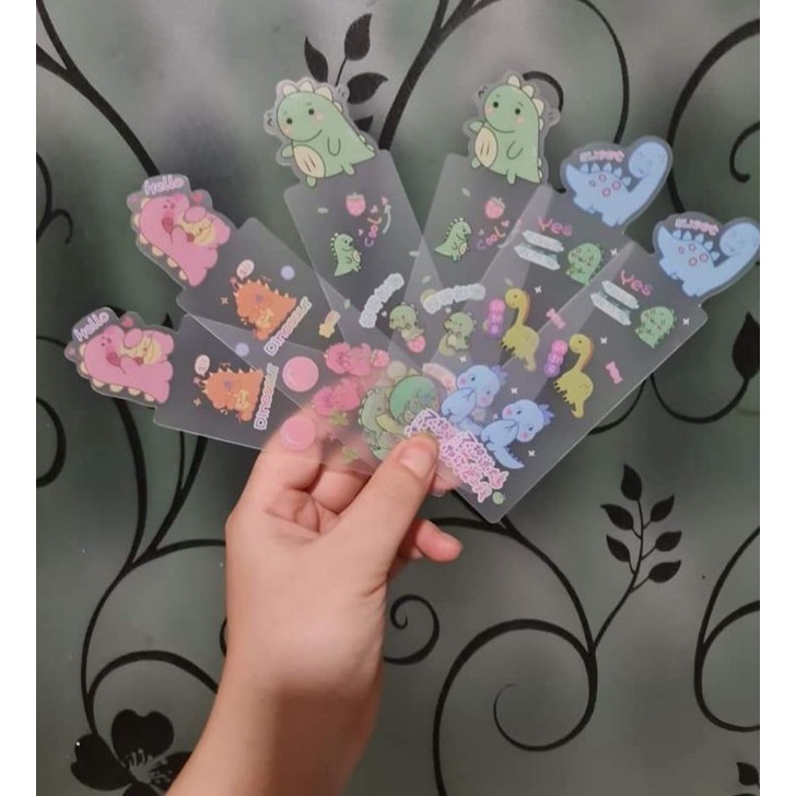 HỘP 6 THẺ ĐÁNH DẤU TRANG SÁCH TRONG SUỐT DÀI 14CM - BOOK MARK (Giao mẫu ngẫu nhiên)