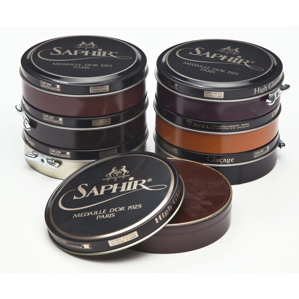 Xi sáp đánh da  Saphir Pate de Luxe MDO (LEATHER CARE, Chăm sóc đồ da)