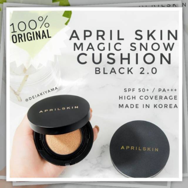 Phấn nước April Skin Black Magic Snow [HẾT DATE]