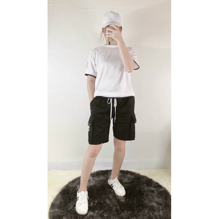 Quần SHORT kaki co giãn 4 chiều mẫu mới nam nữ đều mặc đẹp (3ghim)