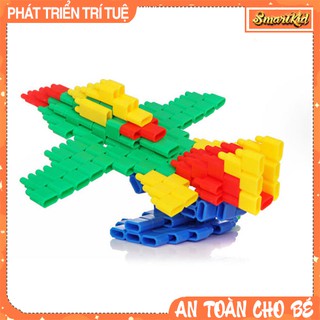 Xếp hình lắp ghép hình đạn nhựa cho bé 4-10 tuổi