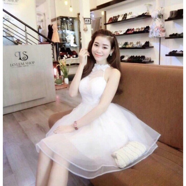 Đầm Yếm Đấp Ren Công Chúa CC