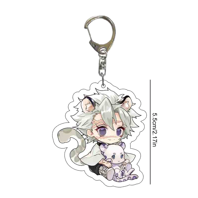 Móc Khóa Nhựa Acrylic Họa Tiết Hoạt Hình Demon Slayer Kimetsu No Yaiba Tanjiro Kamado Dễ Thương