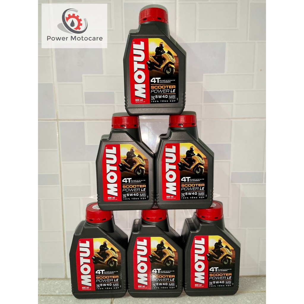 Nhớt cao cấp xe tay ga Motul Scooter Power LE 5W40 800ml