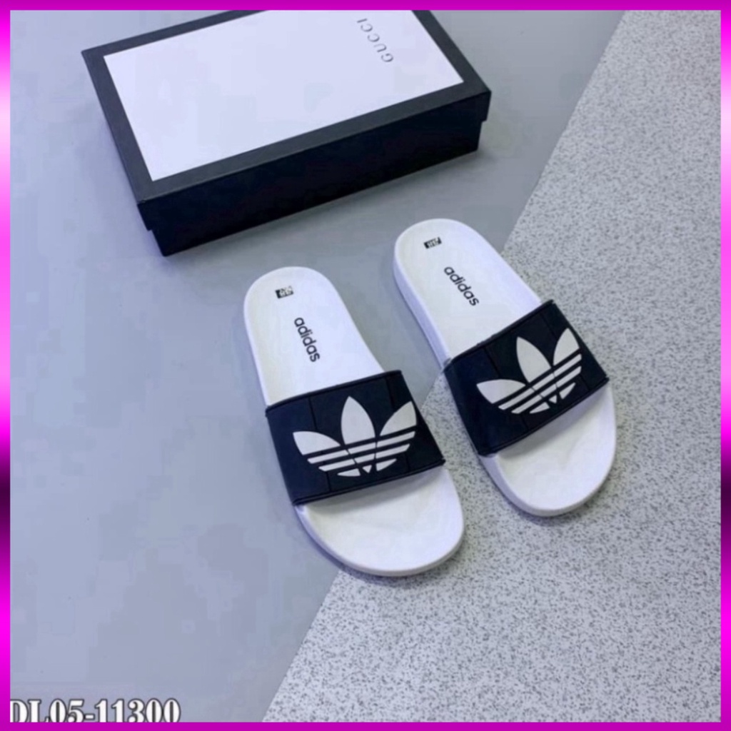 [ FREE SHIP ] [ FREE SHIP ] [ FREE SHIP ] Dép nam nữ quai ngang ADIDAS, dép Das 3 lá thời tran