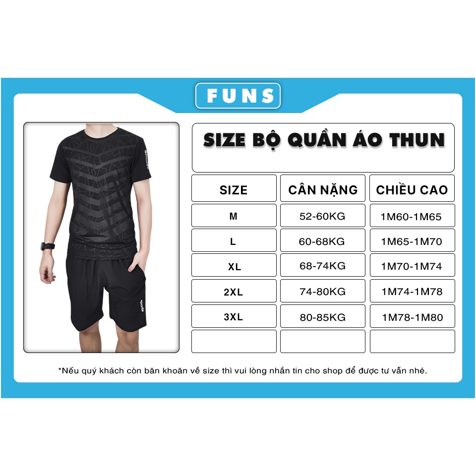 Set Bộ Quần Áo thể thao nam đẹp FUNS  mã "KP-Y" Áo thun nam, Quần short nam co giãn mùa hè phong cách Hàn Quốc