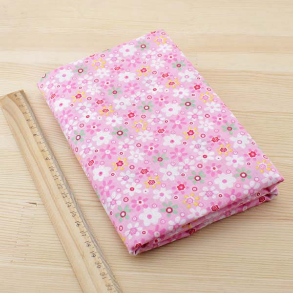 Set 7 Tấm Vải cotton Màu Hồng Trơn Kích Thước 50 * 50cm