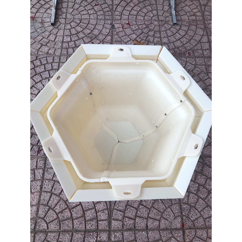 Khuôn lục giác 38 : khuôn đúc chậu cảnh nhựa ABS