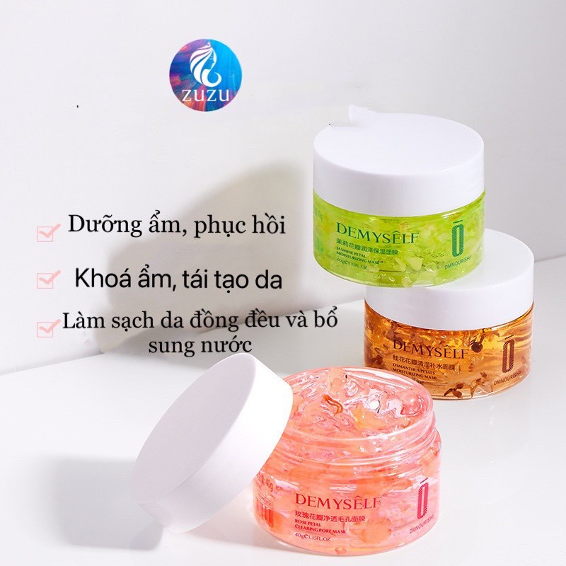 Mặt nạ dạng thạch cấp ẩm sâu phục hồi làn da mệt mỏi làm sạch và nâng tone da dưỡng da căng mịn WINKBEAUTY