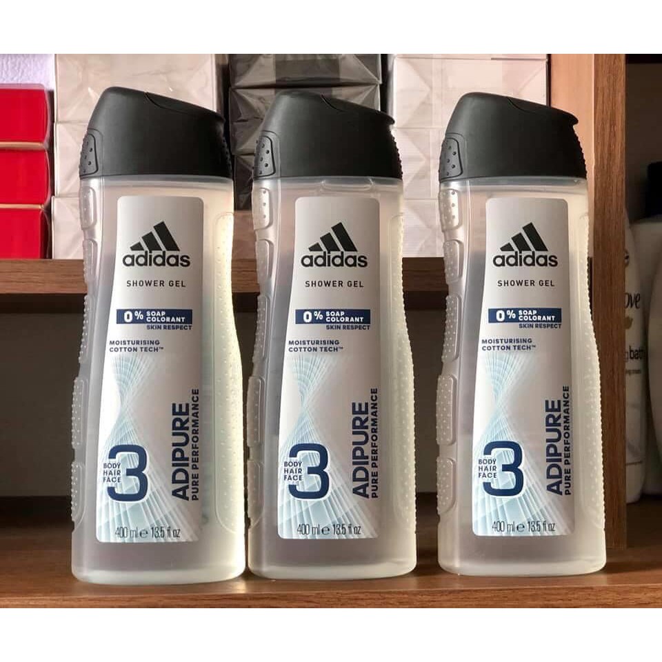 Tắm gội toàn thân Adidas Ice Dive 3 trong 1 cho Nam 400ml