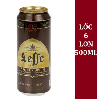 Lốc 6 lon bia leffe brune 6.5%