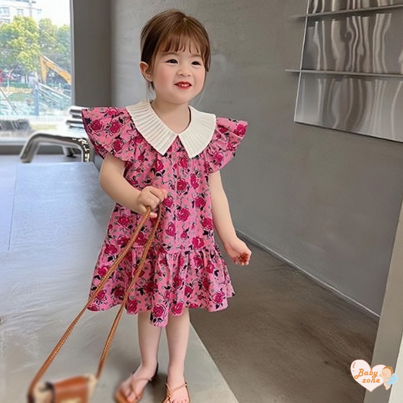 Đầm In Hoa Dễ Thương Cho Bé Gái