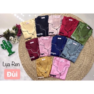 Bộ pijama tay ngắn quần đùi phối ren