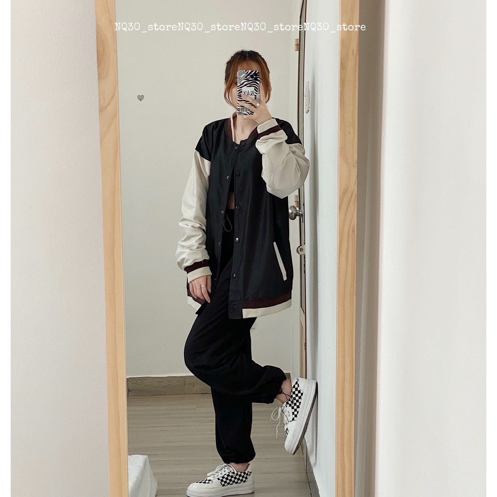 Áo Bomber Chất Dù Phối 2 Màu Nam Nữ Unisex | BigBuy360 - bigbuy360.vn