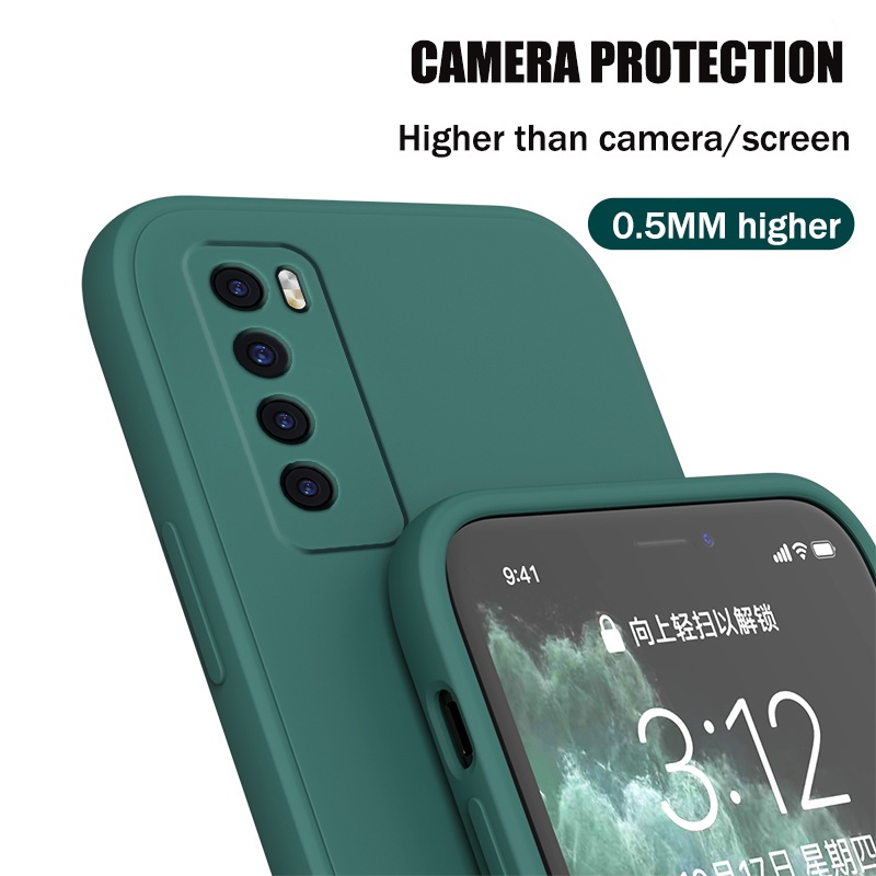 Ốp Điện Thoại Silicon Góc Vuông Mềm Bảo Vệ Camera Cho Samsung Galaxy A10 A20 A30 A50 A10S A20S A30S A50S A01 A11 A31 A51 A71 M11