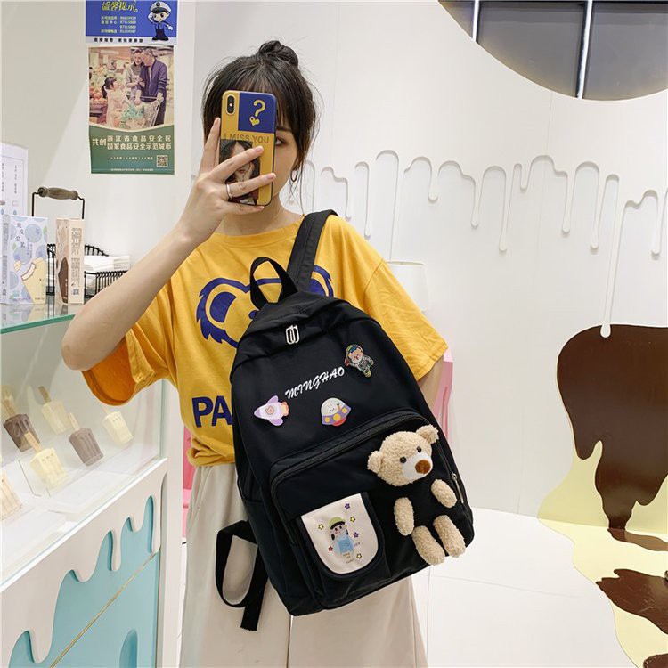 Balo Ulzzang FREESHIP Giảm 5K khi nhập [GENZ123] Balo Gấu Đi Học Cao Cấp