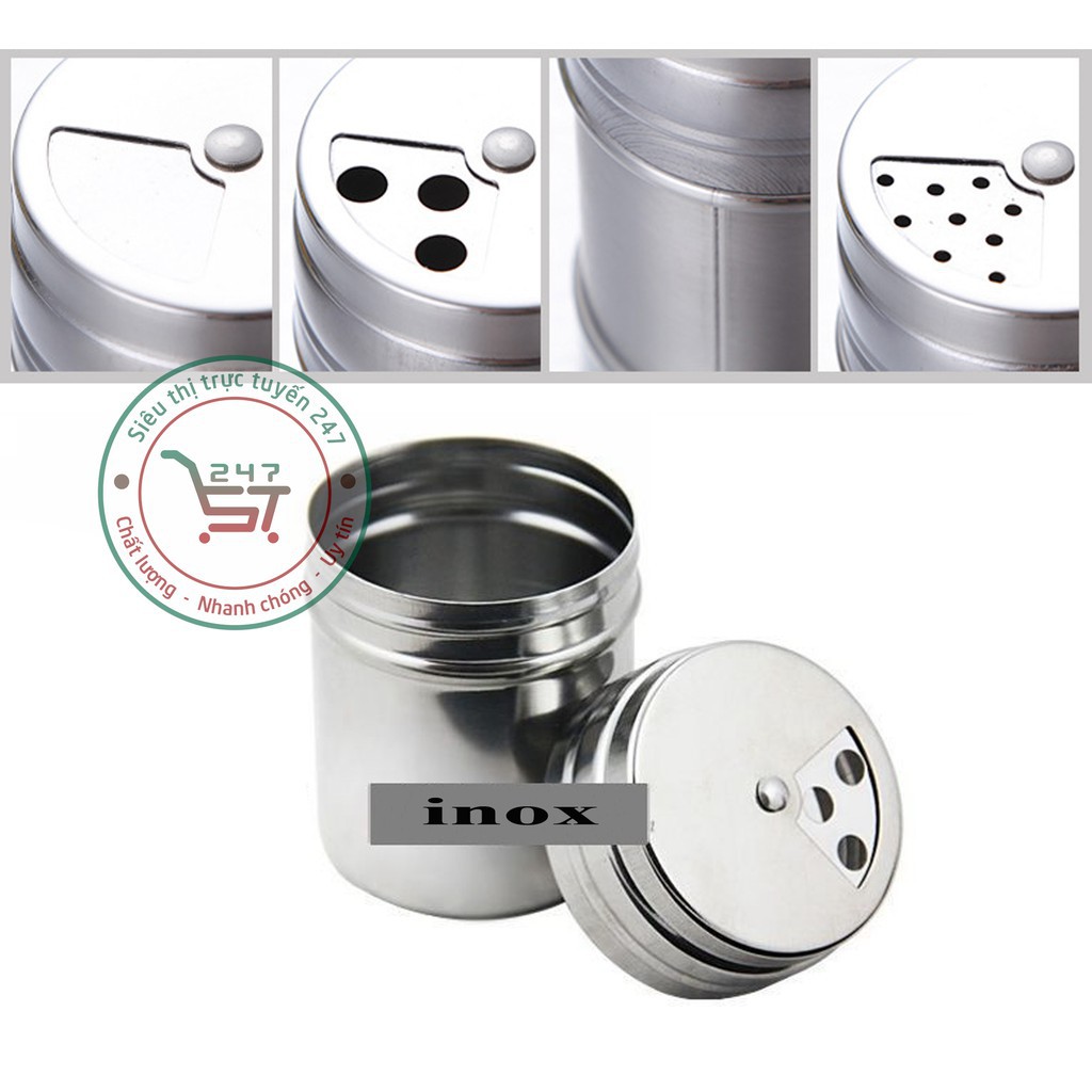 Rắc gia vị inox bền đẹp sáng bóng