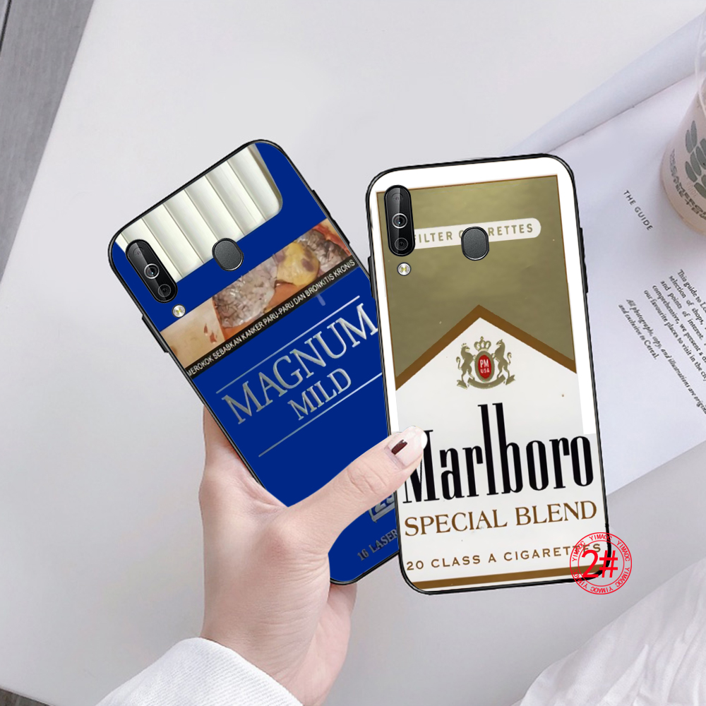 Ốp điện thoại hình thuốc lá Marlboro cho Samsung A20E A21S M10 M11 M20 M21 M30 M30S M31 M31S M40 129K