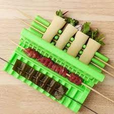 DỤNG CỤ/ khuôn KẸP THỊT LÀM THỊT XIÊN NƯỚNG MỚI SIÊU TIỆN LỢI1x xanh lá