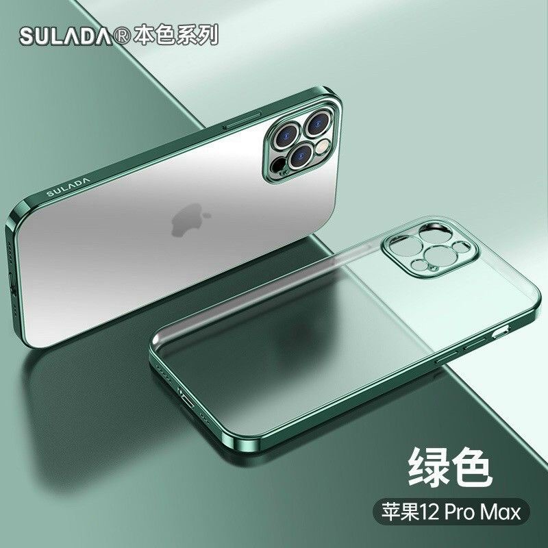 Ốp lưng Sulada nhám viền xi cho iPhone 12 Mini, 12 , 12 pro,12 Pro max , 11, 11 Pro, 11 Pro max , XS max,