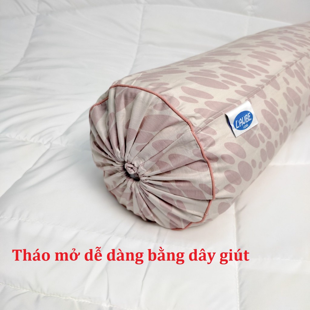 Vỏ gối áo gối ôm cotton 35x100cm chính hãng laube Nhật Bản mã 6265