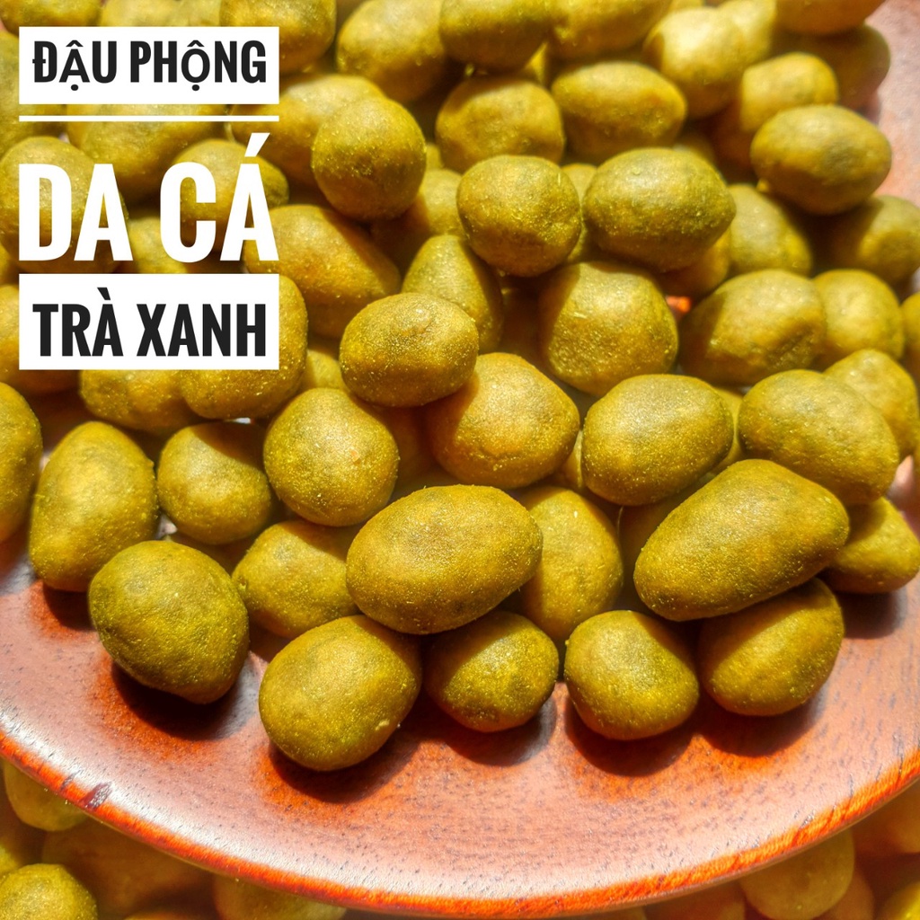 Đậu Phộng Da Cá Vị Trà Xanh - Lon 180Gr
