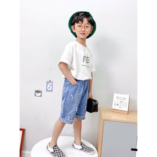 (15-50kg) Quần ngố bò cho bé trai