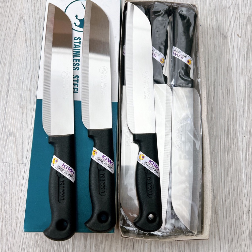 Dao Thái Lan KIWI cán đen làm bếp cao cấp siêu sắc bén đủ size